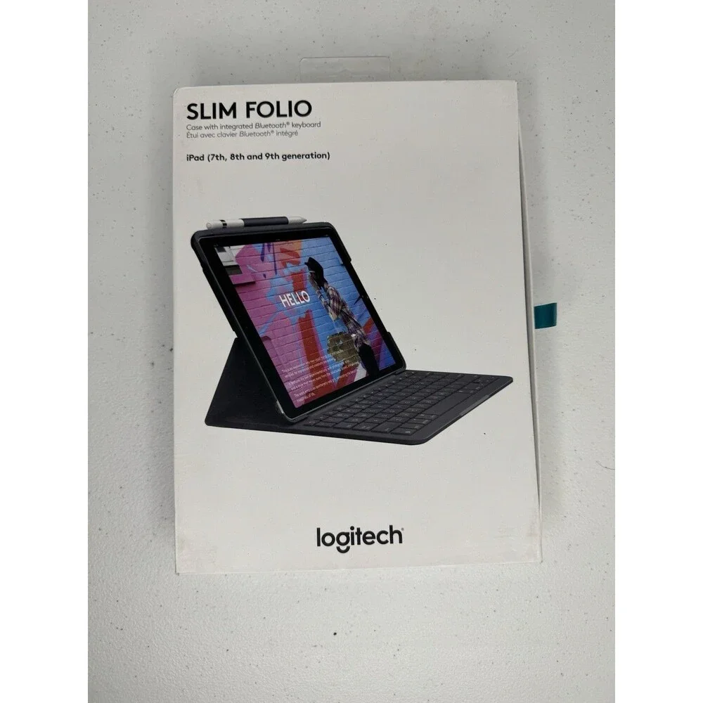 iPad case - Logitech ‎ Slim Case - Black  - 7th, 8th and 9th generation